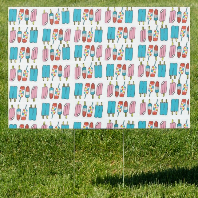 Yard Sign Popsicles  (Insitu)