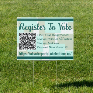 Yard Sign - Register To Vote