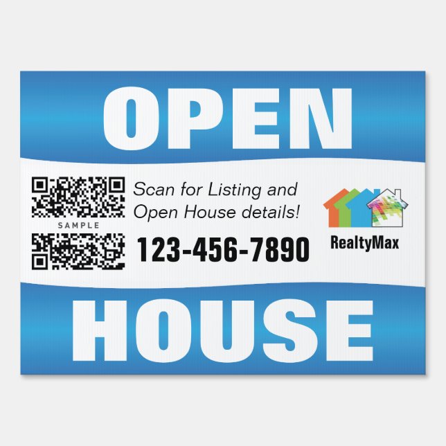 Yard Sign Template Blue (Front)