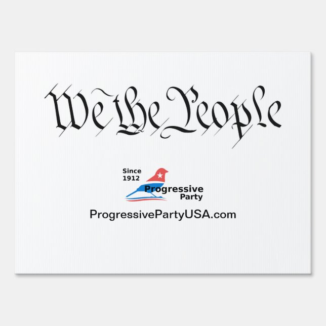 Yard Sign "We the People" (Front)