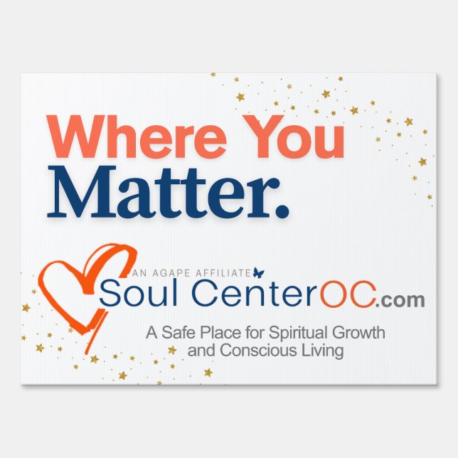 Yard Sign — Where You Matter (Front)