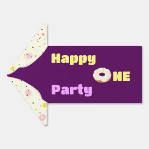 Yard Sign with donut