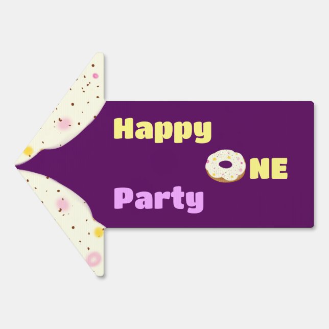 Yard Sign with donut (Front)