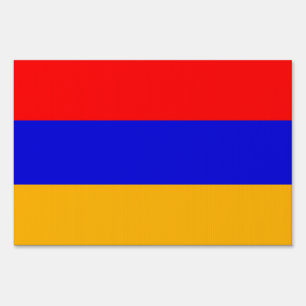 Yard Sign with flag of Armenia