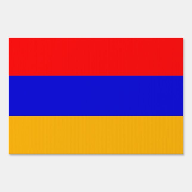 Yard Sign with flag of Armenia (Front)