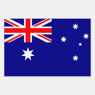 Yard Sign with flag of Australia