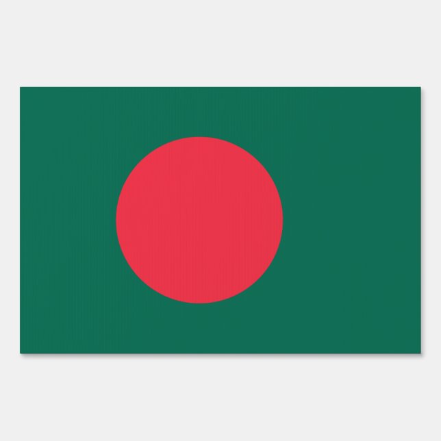 Yard Sign with flag of Bangladesh (Front)