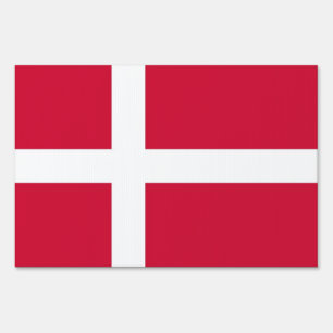 Yard Sign with flag of Denmark