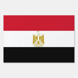 Yard Sign with flag of Egypt