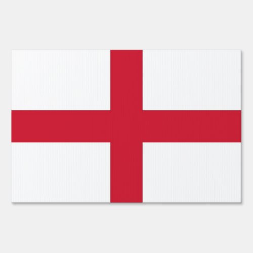 Yard Sign with flag of England United Kingdom