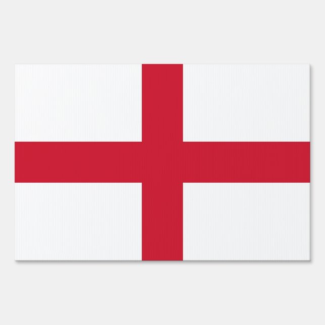 Yard Sign with flag of England, United Kingdom (Front)