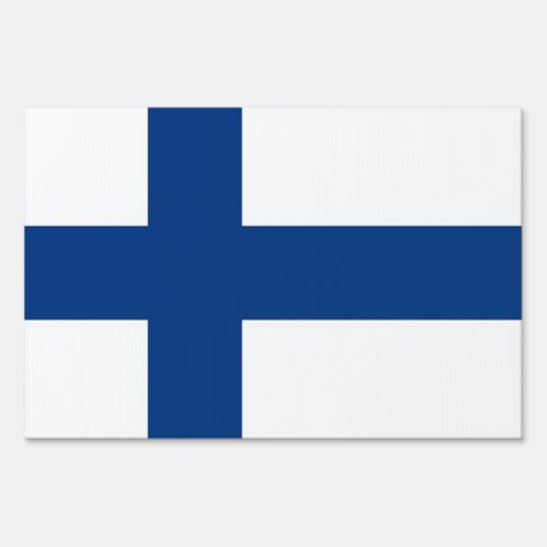 Yard Sign with flag of Finland