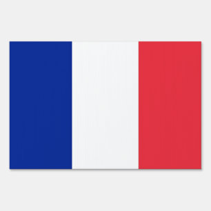 Yard Sign with flag of France