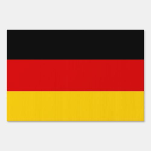 Yard Sign with flag of Germany