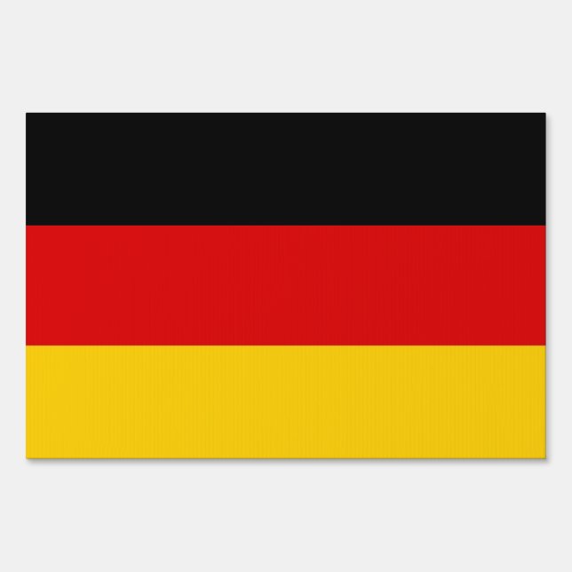 Yard Sign with flag of Germany (Front)