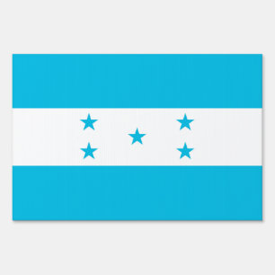 Yard Sign with flag of Honduras