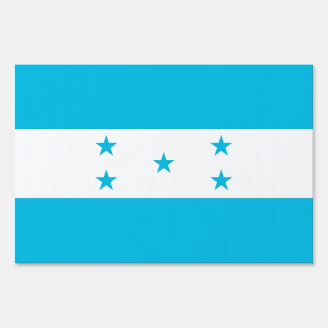 Yard Sign with flag of Honduras (Front)