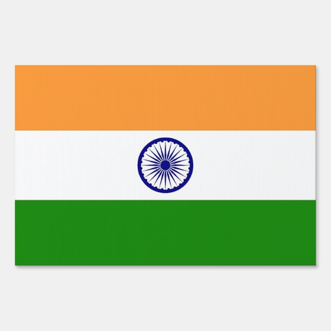 Yard Sign with flag of India (Front)