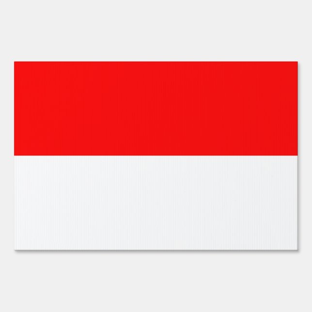 Yard Sign with flag of Indonesia (Front)