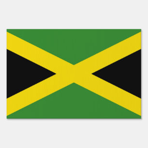 Yard Sign with flag of Jamaica