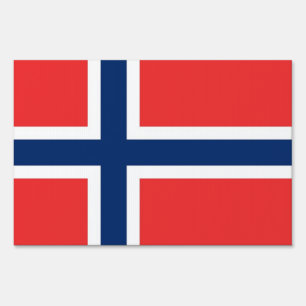 Yard Sign with flag of Norway