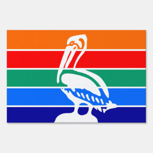 Yard Sign with flag of St. Petersburg