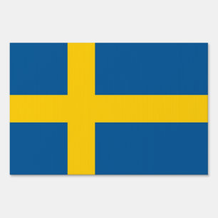 Yard Sign with flag of Sweden
