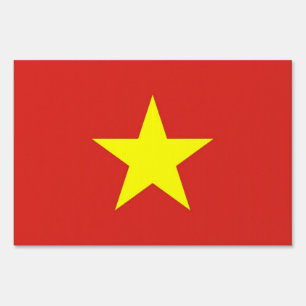Yard Sign with flag of Vietnam