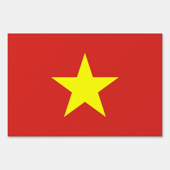 Yard Sign with flag of Vietnam (Front)