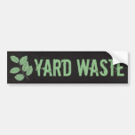 Yard Waste Garbage Trash Can Label