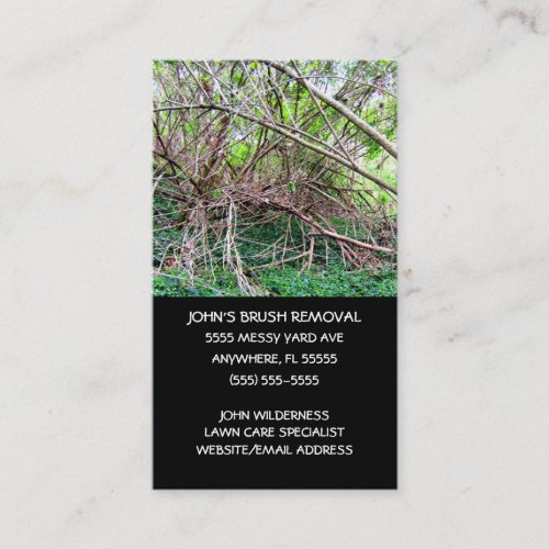 Yard Waste Removal Business Card