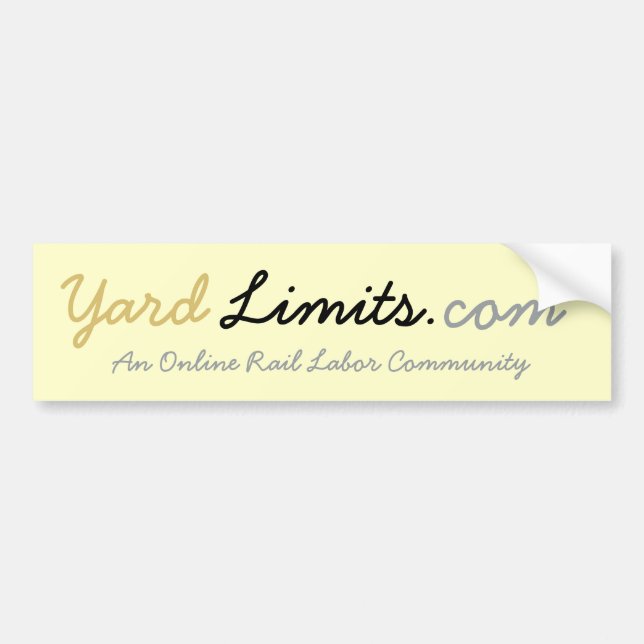 YardLimits.com Bumper Sticker (Front)