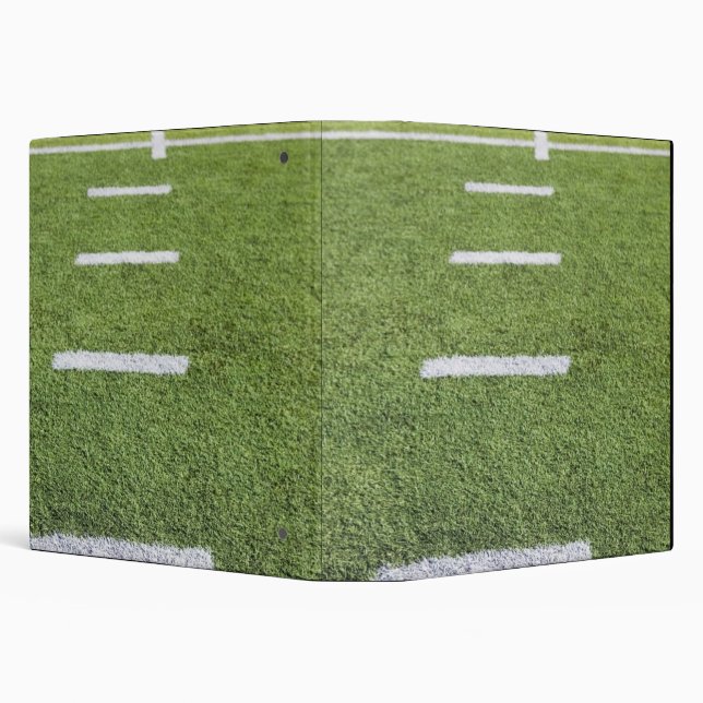 Yardlines on Football Field 3 Ring Binder (Background)