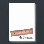Yardstick School Math Teacher Personalized Gift Post-it Notes<br><div class="desc">Post-it Notes feature an original education-themed illustration of a wooden ruler measuring stick. Perfect for your favorite teacher!

Don't see what you're looking for? Need help with customization? Contact Rebecca to have something designed just for you.</div>