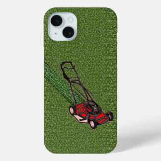 Yardwork Summer Lawn Mower iPhone 15 Plus Case