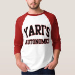 Yari's Autonomics softball team t shirt<br><div class="desc">Check out our funny Yari's Autonomics softball team t shirts.</div>
