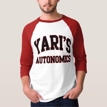 Yari's Autonomics Softball Team T Shirt by clonecire at Zazzle