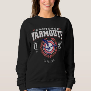 Yarmouth Massachusetts Cape Cod MA Nautical Beach  Sweatshirt