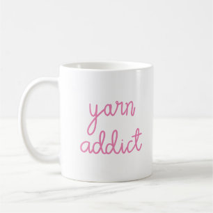Yarn Addict Typography Coffee Mug
