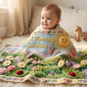 Yarn Art Nursery Keepsake Baby Blanket