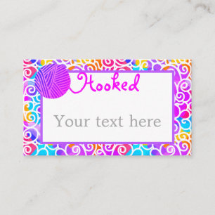 Yarn Artistic Colorful Business Card