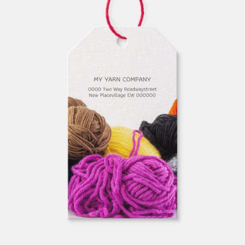 Yarn ball handmade wool knitting crochet business  gift tags