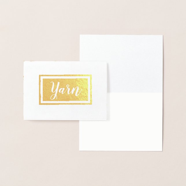 Yarn Ball Print Crafts Foil Card (Display)
