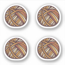 Yarn ball sticker