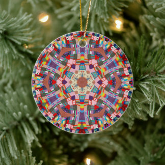 Yarn Bomb Series | Explosion 8 Ceramic Ornament