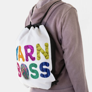 Yarn Boss Drawstring Bag