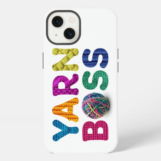 Yarn Boss Iphone Case (Back)