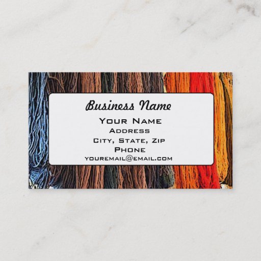 Customizable Yarn Business Card