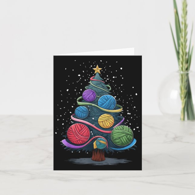 Yarn Christmas Tree  Card (Front)