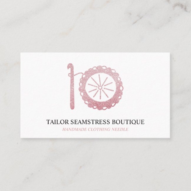 Yarn Crochet Hook Business Card